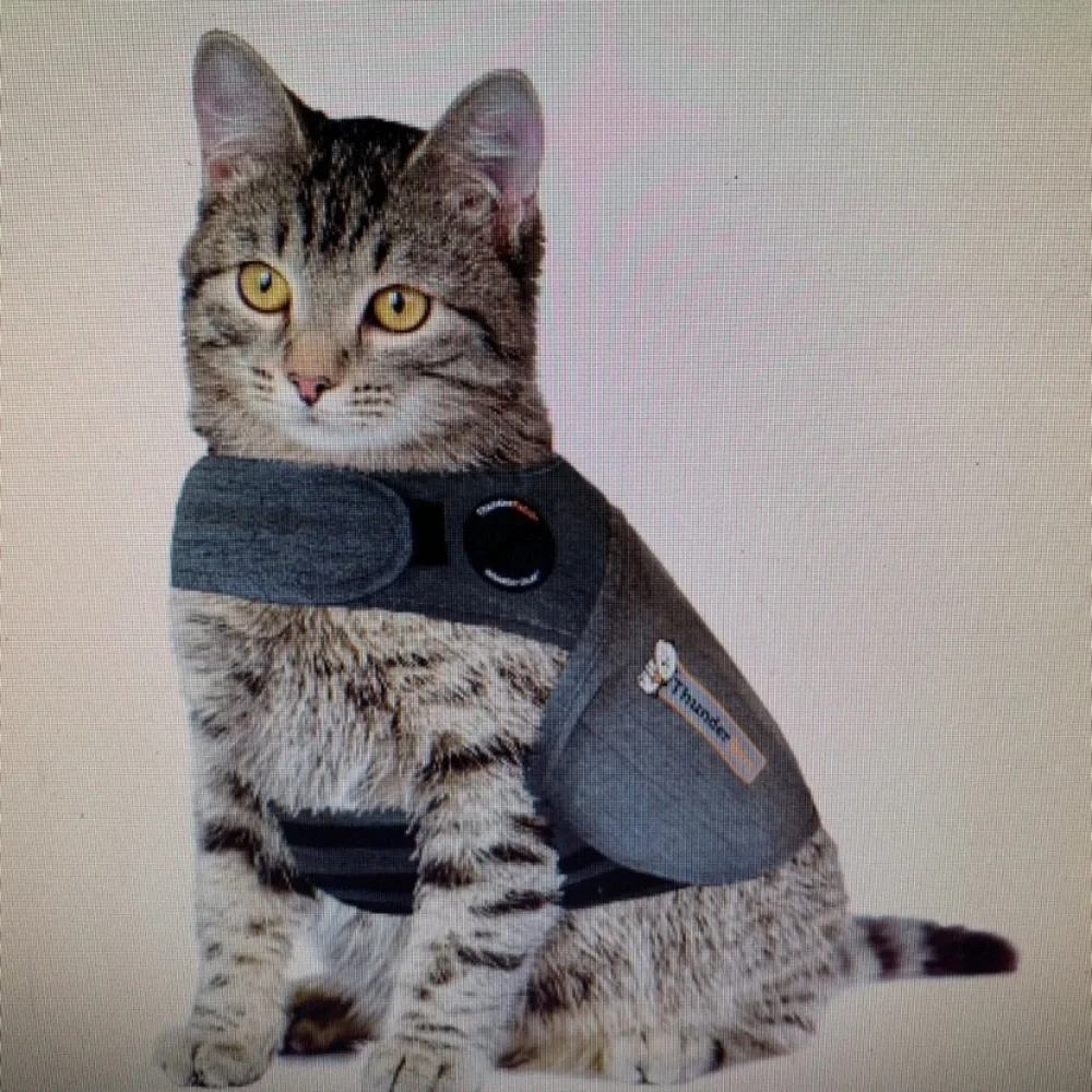 ThunderShirt For CATS - NEW in Original Box BNIB color Grey SIZE Large
